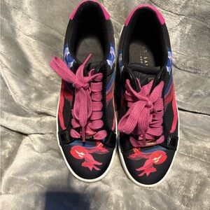 Ted Baker Multicolor Sneakers with Pink and Blue Accents size 5
